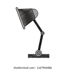 Desk light lamp scribble