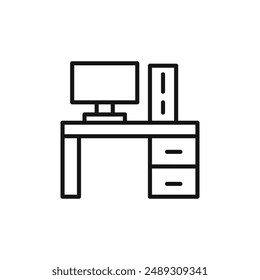Vektorgrafik des Schreibtischlogos