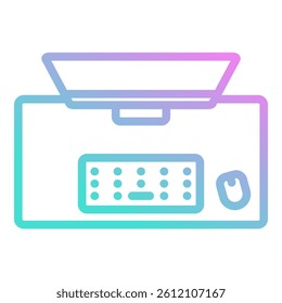 Desk Mats Icon Element For Design