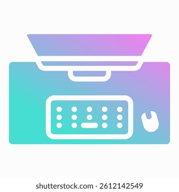 Desk Mats Icon Element For Design