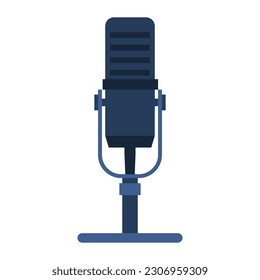 Desk microphone for livestream, podcasts and gaming, isolated