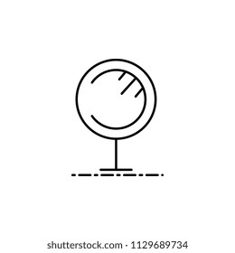 desk mirror icon. Element of make up and cosmetics icon for mobile concept and web apps. Outline dusk style desk mirror icon can be used for web and mobile