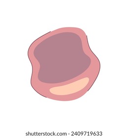 caricatura de la almohadilla del ratón del escritorio. plantilla inalámbrica, producto de marca, escritorio de juegos plásticos para el ratón señal de almohadilla. ilustración vectorial de símbolo aislado