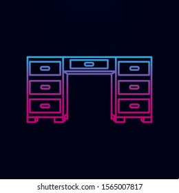 Desk nolan icon. Simple thin line, outline vector of household icons for ui and ux, website or mobile application