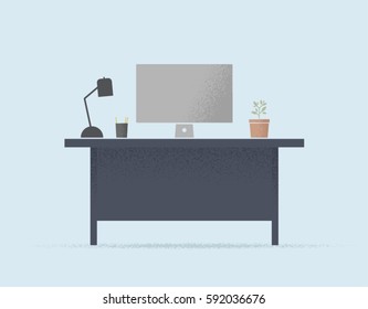 Desk Office Daytime Scene