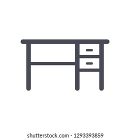 Desk Office Icon vector