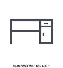 Desk Office Icon vector