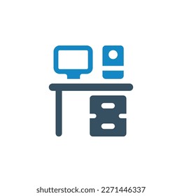ilustración del vector de icono de escritorio