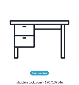 icono de escritorio. para la ilustración vectorial de símbolos de área de trabajo y área de trabajo.