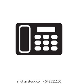 desk phone icon illustration isolated vector sign symbol