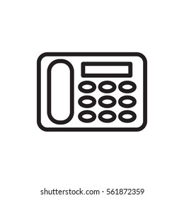 desk phone icon illustration isolated vector sign symbol
