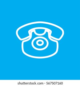 desk phone icon illustration isolated vector sign symbol