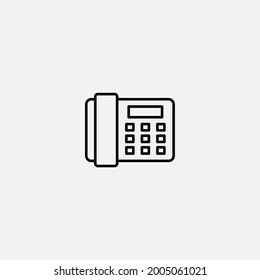 Desk phone icon sign vector,Symbol, logo illustration for web and mobile