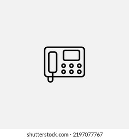 Desk phone icon sign vector,Symbol, logo illustration for web and mobile