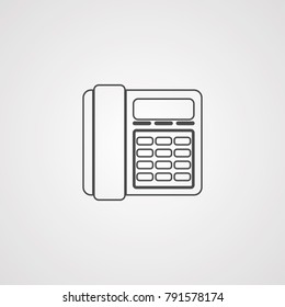 Desk phone vector icon