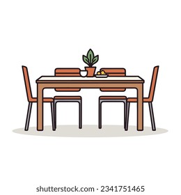 Desk Scene Illustrations and Cartoon Desk Poster
