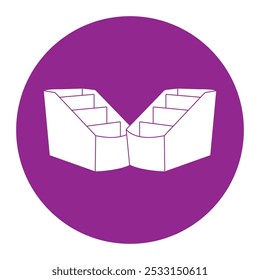 desk stationery holder icon vector illustration design