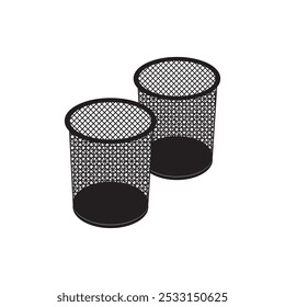 desk stationery holder icon vector illustration design