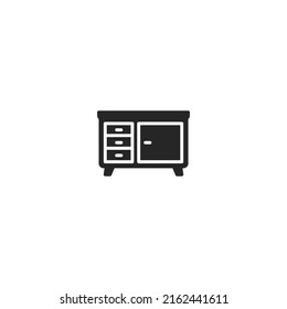 Desk Table Furniture line icon. linear style sign for mobile concept and web design. Desk Table Furniture outline vector icon. Symbol, logo illustration. Vector graphic