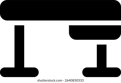 desk table icon glyph style design