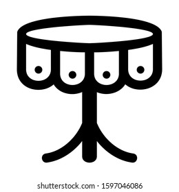 desk table icon isolated sign symbol vector illustration - high quality black style vector icons
