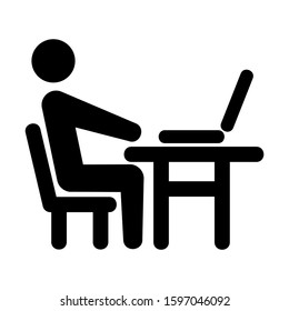 desk table icon isolated sign symbol vector illustration - high quality black style vector icons

