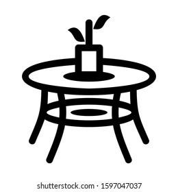 desk table icon isolated sign symbol vector illustration - high quality black style vector icons
