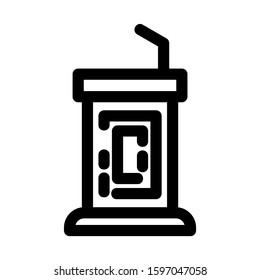 desk table icon isolated sign symbol vector illustration - high quality black style vector icons
