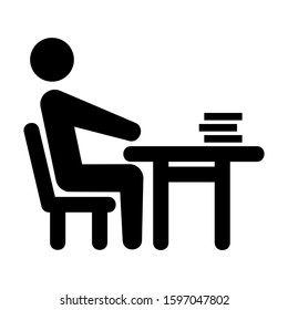 desk table icon isolated sign symbol vector illustration - high quality black style vector icons
