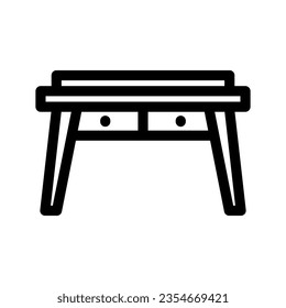 Desk Table Icon Vector Symbol Design Illustration