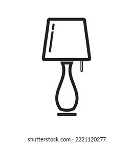 Icono de vector de contorno modificable de la mesa