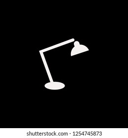 desk table lamp vector icon. flat desk table lamp design. desk table lamp illustration for graphic 