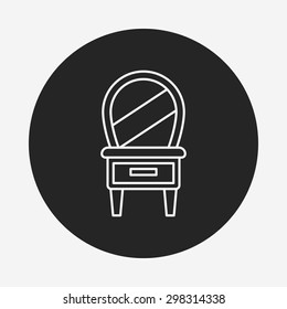 desk table line icon