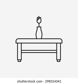 desk table line icon