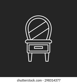 desk table line icon