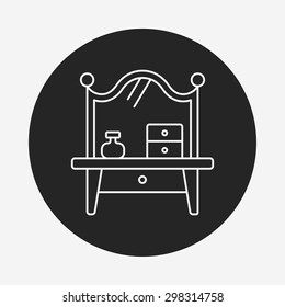 desk table line icon