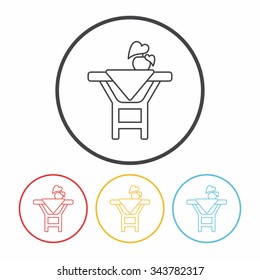 desk table line icon