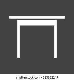 Desk, table, wooden icon vector image.Can also be used for furniture design. Suitable for mobile apps, web apps and print media.