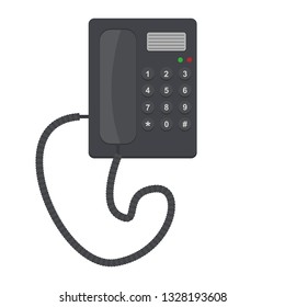 Desk telephone vector design illustration