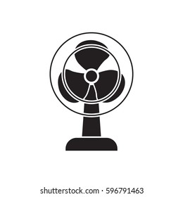 Desk top fan, vector
