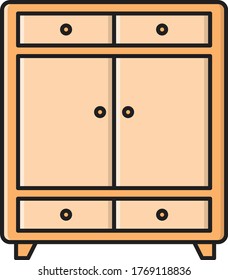 icono de color plano del vector de escritorio 