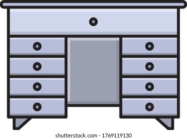 icono de color plano del vector de escritorio 