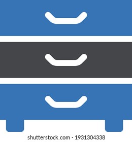 icono de color de glifo vector de escritorio