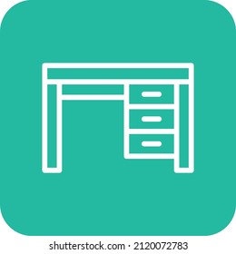 Desk Vector Icon Design Illustration