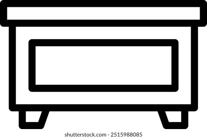 Desk Vector Icon Design Illustration