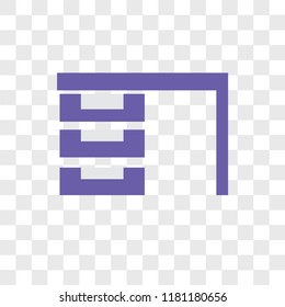 Desk vector icon isolated on transparent background, Desk logo concept