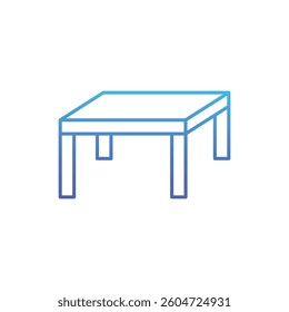 Desk vector icon stock illustration