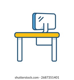 Stockgrafik des Desk-Vektorsymbol