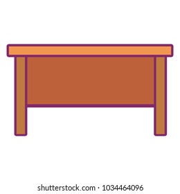 desk vector illustration