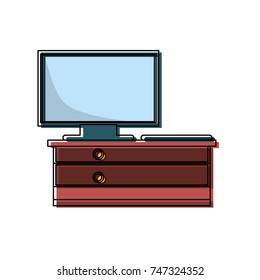 desk  vector illustration
